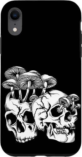Vista 25 de Skull Goth Gothic Occult Emo Satanic Mushroom Skeleton Case for iPhone 17