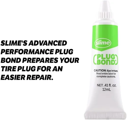Vista 4 de Slime 20458 Kit de Parche y Tapón para Reparación de Neumáticos, Serie Pro, Lata de Almacenamiento, 10 Piezas