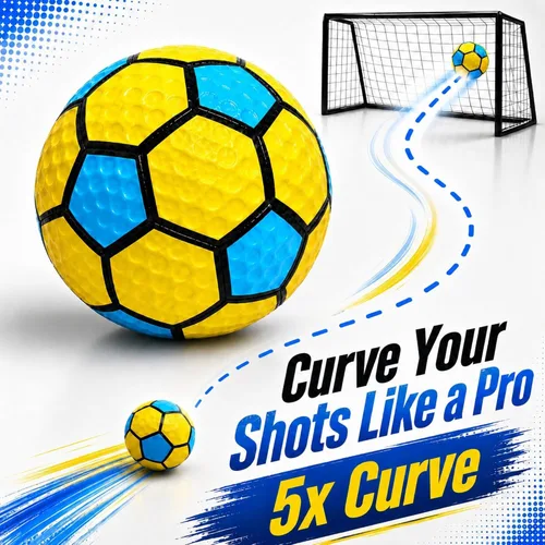 Vista 6 de Safe Sport Gear Curve Star Swerve Star Balón de Fútbol - Balón Súper Curvado para Niños y Niñas - Divertido Regalo de Fútbol para Niños