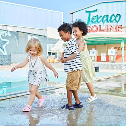 Vista 4 de Sandalias ligeras Weestep para niños y niñas, con cierre de velcro