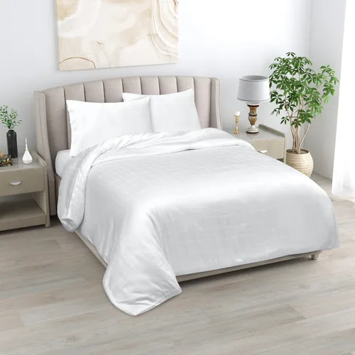 Vista 10 de Linenwalas Juego de sábanas refrescantes de Tencel de 4 piezas, juego de sábanas cortas de seda suave, juego de ropa de cama con autocomprobaciones