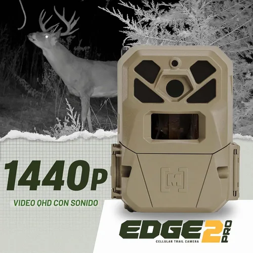Vista 5 de Moultrie Edge 2 Pro Cellular Trail Camera - Auto Connect Nationwide 4G LTE - On Demand 40MP Photo - 1440P Video with HD Audio - Ai False Trigger