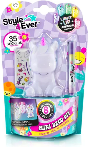Vista 2 de Canal Toys - Style 4Ever - DIY Mini Deco with Light Assortment, with LED light remover, marker and stickers
