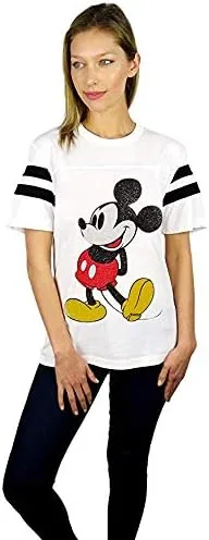 Vista 3 de Disney Camiseta de fútbol universitario de Mickey Mouse para mujer