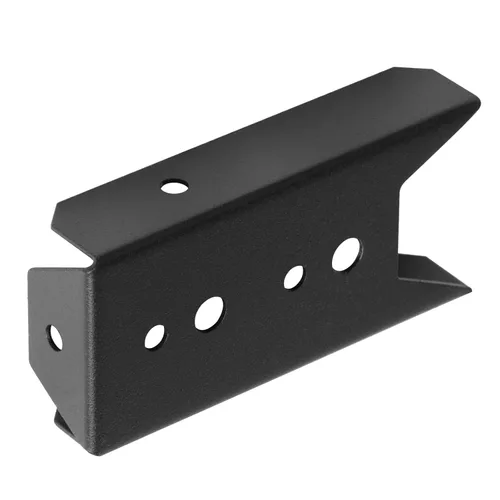 Vista 5 de GBGS - Juego de 20 soportes de valla para riel de madera de 2 x 4, calibre 18, color negro para barandilla de cubierta