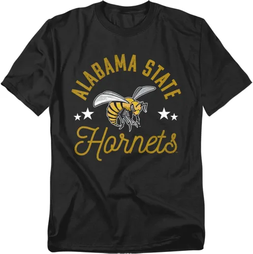 Vista 6 de Collegiate Distressed Mascot Unisex Adult T Shirt Collection 3 Universidad de Adelphi