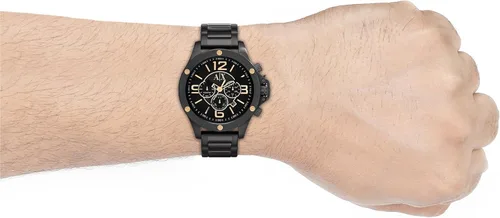 Vista 4 de Armani Exchange Mens Negro Wellworn reloj
