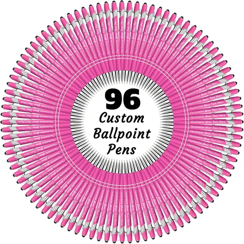 Vista 70 de 12 bolígrafos personalizados a granel, bolígrafos personalizados con grabado personalizado con nombre o texto, regalo ideal de aniversario