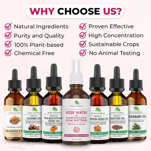 Vista 6 de Spray de agua de rosas para la cara, agua de rosas 100 % pura con incienso y naranja sanguina, tónico facial, sin alcohol, sin tinte, niebla