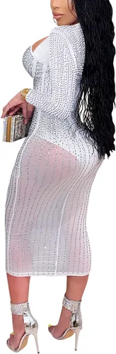 Vista 2 de AmnSAmL Vestidos de cumpleaños para mujer sexy