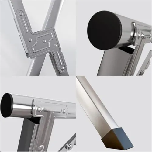 Vista 7 de Estante de secado ajustable para ropa interior y exterior, soporte plegable de acero inoxidable, colgador de ropa resistente