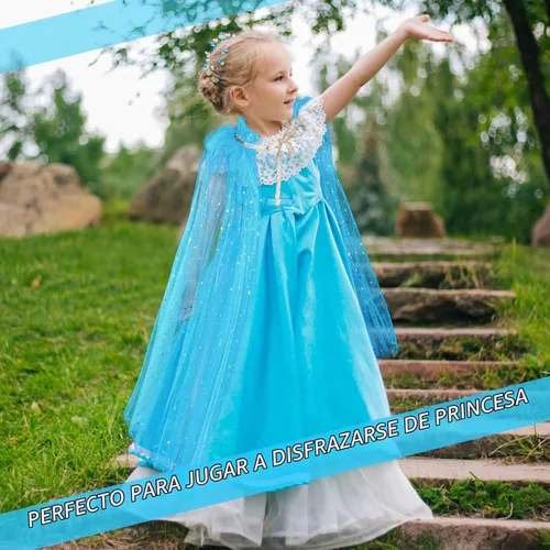 Vista 5 de JaGely 6 capas de princesa para niñas, accesorios de disfraz de princesa, capa de tul para niñas, cosplay, fiesta de cumpleaños