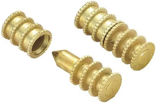 Vista 4 de ZYAMY 15 unids latón hoja hoja pasador mesa perno manga conectores mesa hoja hardware oro mesa pasadores extensión mesas accesorios hardware