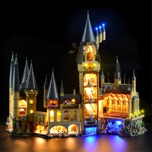 Vista 4 de Kit de luz LED Geament compatible con Lego Castillo de Hogwarts - Juego de iluminación para el modelo de construcción 71043