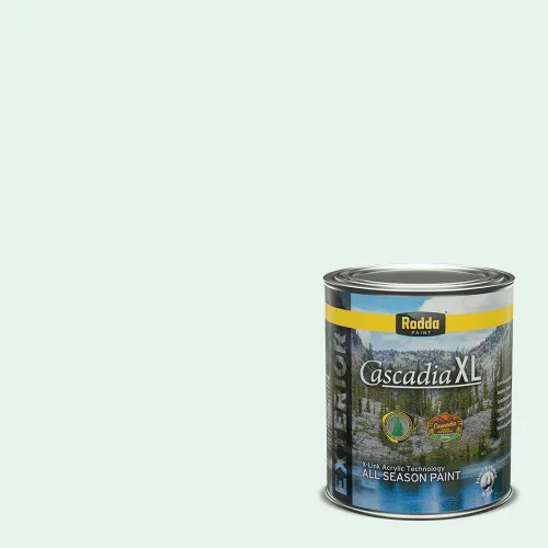 Vista 131 de Rodda Paint CASCADIA XL Pintura e imprimación satinada para exteriores en uno, cuarto de galón, Metropolis Mood