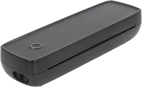 Vista 5 de ZJchao Impresora térmica portátil A4 200dpi Resolución sin tinta Impresora inalámbrica de bajo ruido para oficina, hogar, escuela, viajes, negro