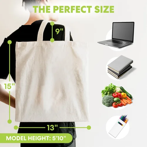 Vista 3 de Simpli-Magic Canvas Tote-Bags