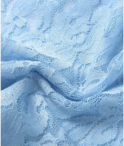 Vista 6 de Vestido de maternidad para mujer, con encaje, fotografía, vestido de embarazada, con volantes, largo, para sesión de fotos