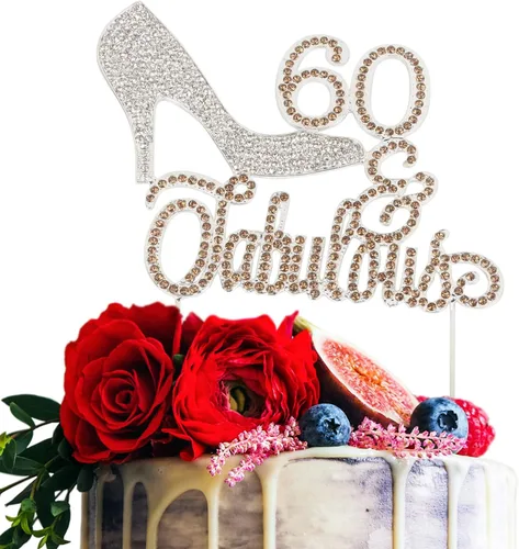 Vista 12 de LINGTEER 30 fabulosos adornos para tartas de cristal con diamantes de imitación de tacón alto, color rosa, perfecto para 30 cumpleaños, aniversario