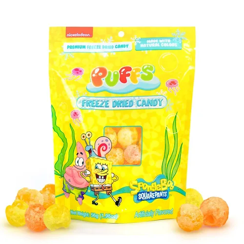 Vista 14 de Minions - Puffs de caramelo liofilizado de Navidad por Bubblegum Kids Relleno de calcetines, dulces de vacaciones, recuerdos de fiesta, sabor