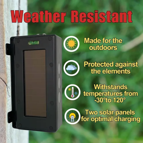Vista 3 de Dakota Alert SBA-4k Plus - Kit de alarma solar para entrada de viga de rotura - largo alcance, al aire libre, resistente a la intemperie, alcance