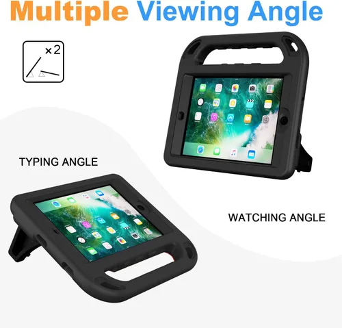 Vista 5 de BMOUO Funda para iPad mini 1 2 3, iPad mini 1/2/3 para niños - Protector de pantalla integrado, a prueba de golpes, ligera, funda rígida con soporte
