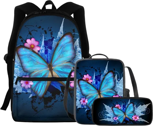 Vista 32 de FOR U DESIGNS Fuego baloncesto impreso niños escuela mochilas viaje mochila libro bolsa