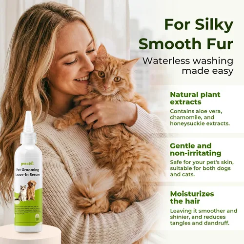 Vista 11 de Pecute Self-Cleaning Steam Dog Cat Brush & Leave-in Conditioner, Cool Mist