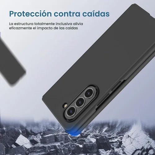 Vista 6 de Ruky - Funda para Z Fold 5, con protector de pantalla integrado, color negro