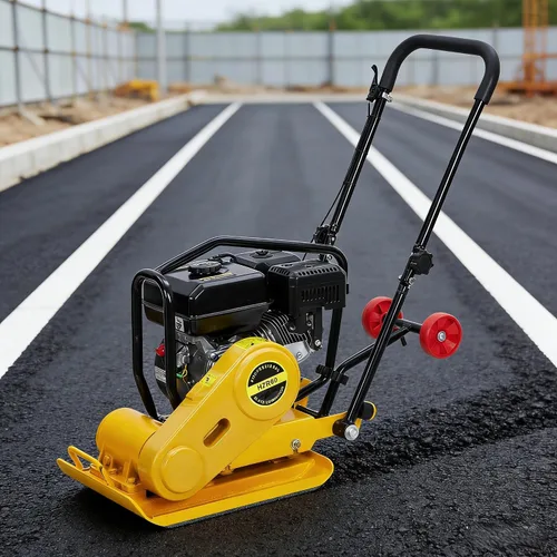 Vista 9 de GarveeHome 7HP Plataforma compactadora de pisón, motor de gas de 212 CC, manipulación vibratoria de compactación de 4200 libras, 22.1 x 15.9