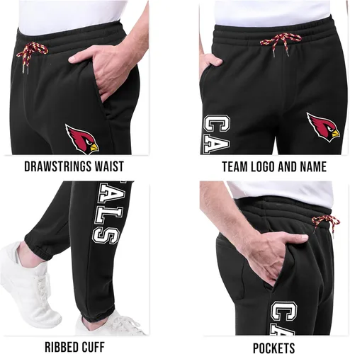 Vista 5 de Ultra Game Pantalones deportivos de forro polar súper suaves de alta Color del