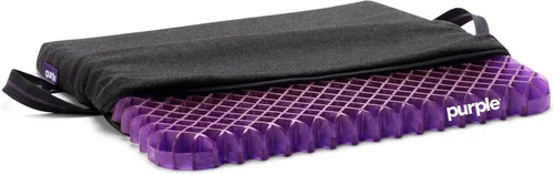 Vista 10 de Purple Cojín para espalda. GelFlex Grid Molded to Your Lower Back, Adjustable Strap - Pressure-Reducing, Temperature-Neutral - Made in USA
