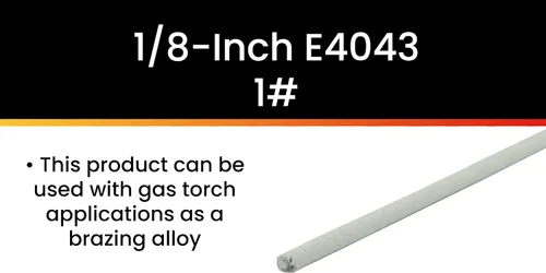 Vista 4 de Hot Max 23076 electrodos de aluminio de la soldadura del arco de 1/8 pulgadas E4043, 1#