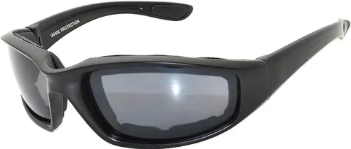 Vista 17 de OWL Gafas de espuma acolchadas para motocicleta, lente transparente con espejo ahumado