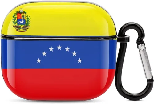 Vista 22 de Funda protectora con Bluetooth de cuerpo completo de la bandera rumana para AirPods 3, funda con llavero impreso completo