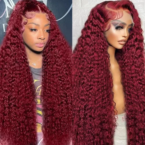 Vista 13 de Pelucas cortas de 10 pulgadas estilo Bob 13x4 con ondas profundas, peluca de pelo humano estilo Bob con encaje frontal HD de 200% de densidad