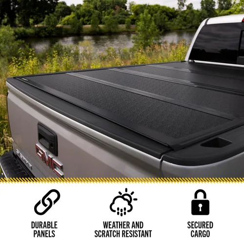 Vista 6 de RealTruck BAK BAKFlip F1 Cubierta Rígida Plegable para Caja de Camioneta Tonneau 772409 Se Adapta a Toyota Tundra 2007 - 2021 Caja de 5' 7