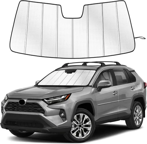 Vista 44 de Parasol para parabrisas para Honda CR-V 2017-2022, diseño plegable de acordeón de ajuste personalizado, accesorios de automóvil, protector de visera