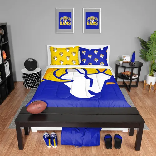 Vista 25 de FOCO Unisex-Adult NFL Team Logo Bed in a Bag Comforter Bedding 3-Piece Set