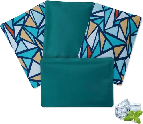 Vista 13 de Cerbonny Paquetes de hielo delgados para enfriar, reutilizables, paquete de 4, colores oscuros surtidos