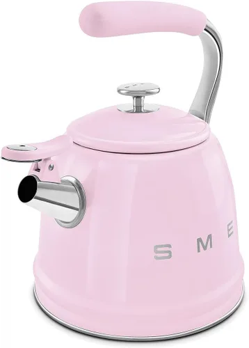 Vista 17 de Smeg Tetera silbante Retro para estufa – 2.4L (Negro)