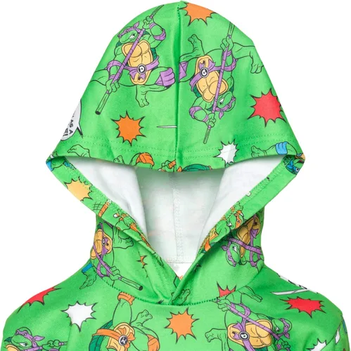 Vista 7 de Teenage Mutant Ninja Turtles Conjunto de sudadera con capucha y pantalones de forro polar, tallas para niños pequeños y grandes (2T - 18-20)