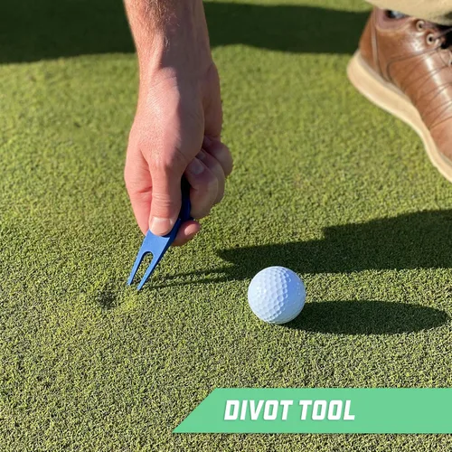 Vista 3 de GoSports - Herramienta de golf para escopeta de cerveza y soporte para cigarros, elige tu color, paquete de 6 para golfistas a los que les gusta ir