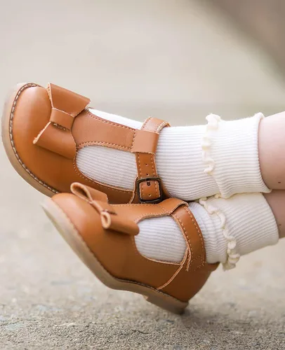 Vista 7 de Jefferies Socks Calcetines de tripulación con volantes para niñas, paquete de 5