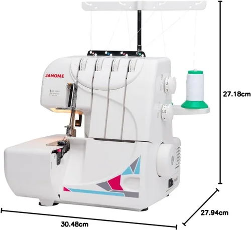 Vista 11 de Janome MOD-8933 Serger con Roscado Lay-In, 3 y 4 Roscas Convertible con Alimentación Diferencial