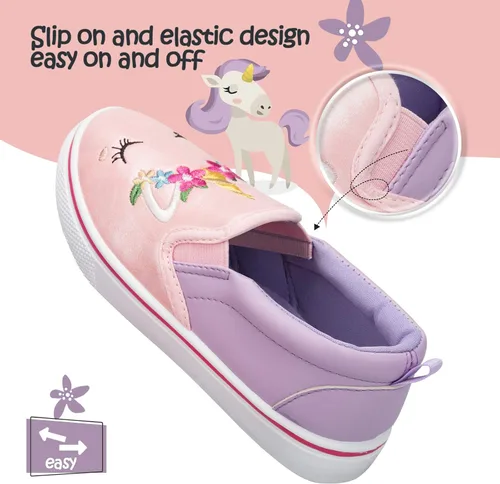 Vista 3 de K KomForme Zapatos de lona para correr y caminar para niños pequeños