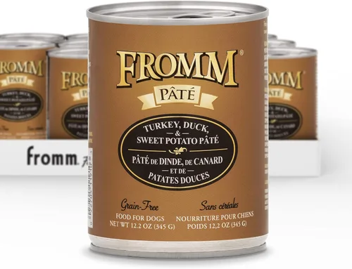 Vista 22 de Fromm Comida para perros con paté de carne de res y cebada - Comida húmeda prémium para perros - Receta de carne de res - Caja de 12 latas