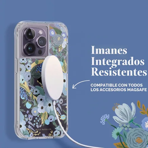 Vista 6 de Rifle Paper Co. Funda para iPhone 14 Pro [Compatible con MagSafe] [Protección contra caídas de 10 pies] Linda funda para iPhone de 6.1