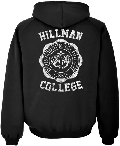 Vista 7 de The Goozler Hillman College Back Print v2 - HBCU Retro - Sudadera con capucha de forro polar Granate