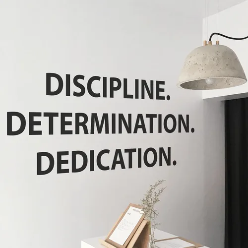 Vista 15 de Calcomanía motivacional e inspiradora para pared de oficina, citas de vinilo para negocios, trabajo en equipo, palabras y decir decoración positiva